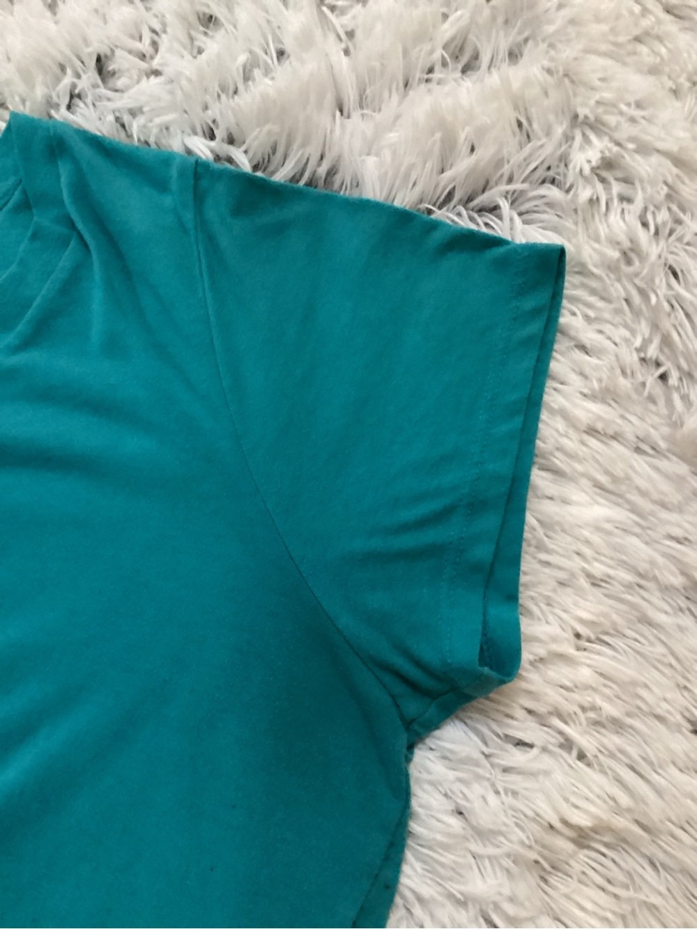 Torrid Classic Fit turquoise V-Neck Tee Size 1 Plus Soft Stretch Casual Top - Picture 7 of 11
